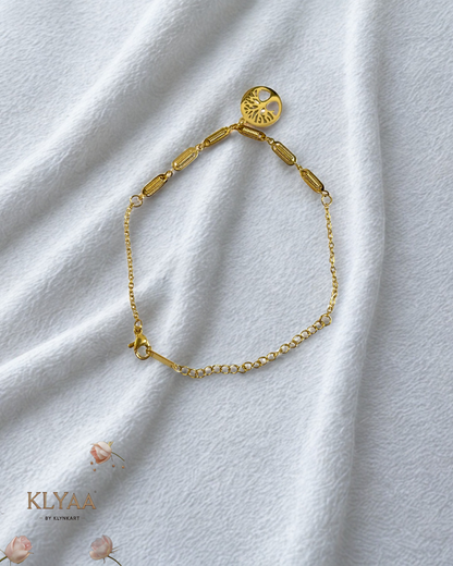 18K Gold Plated Anti-Tarnish Tree of Life Chain Bracelet by KLYAA