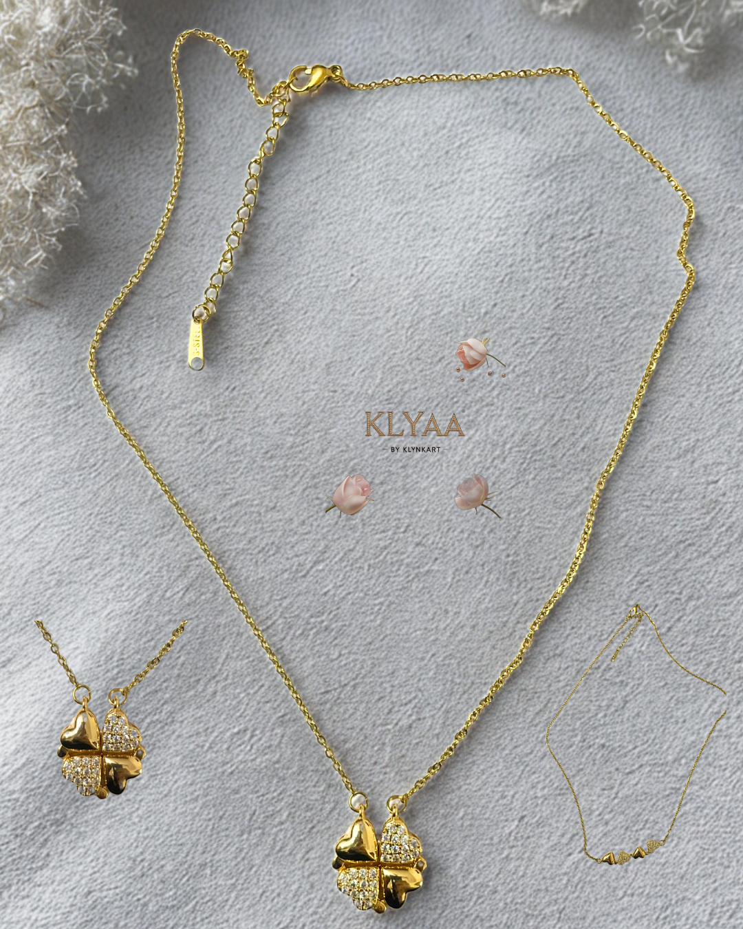 “HeartLink Harmony Necklace Set by KLYAA