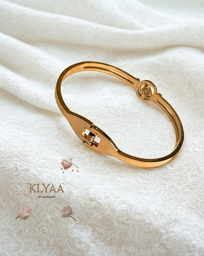 RoseGuard Rotating Evil Eye Anti-Tarnish Bangle Bracelet | KLYAA